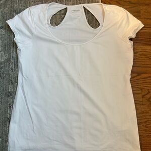 Bebe White Short Sleeve Women's Tee